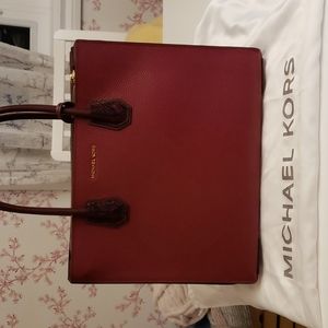 Michael Kors Snakeskin accent purse